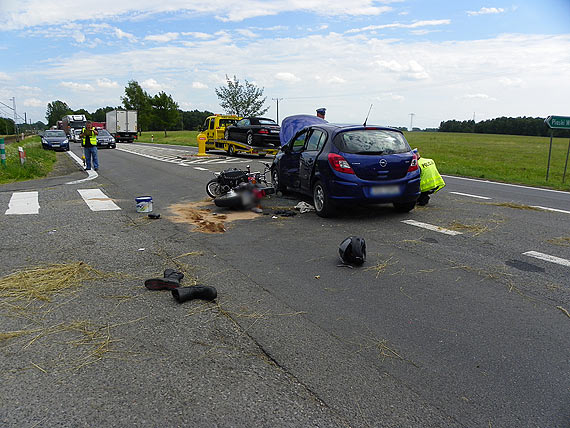 Grony wypadek koo Troszyna. Droga w kierunku winoujcia jest zablokowana