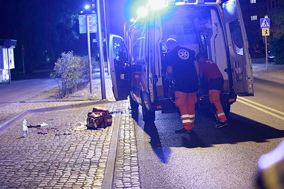 Krew była wszędzie. Na Matejki o krok od tragedii