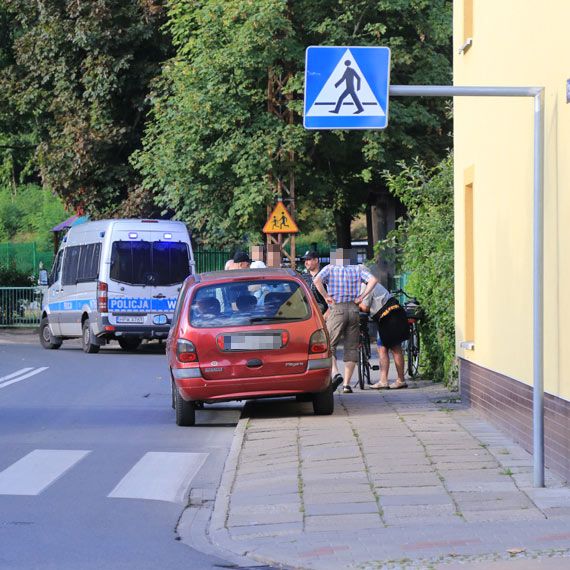 Rowerzystka spowodowała kolizję na skrzyżowaniu