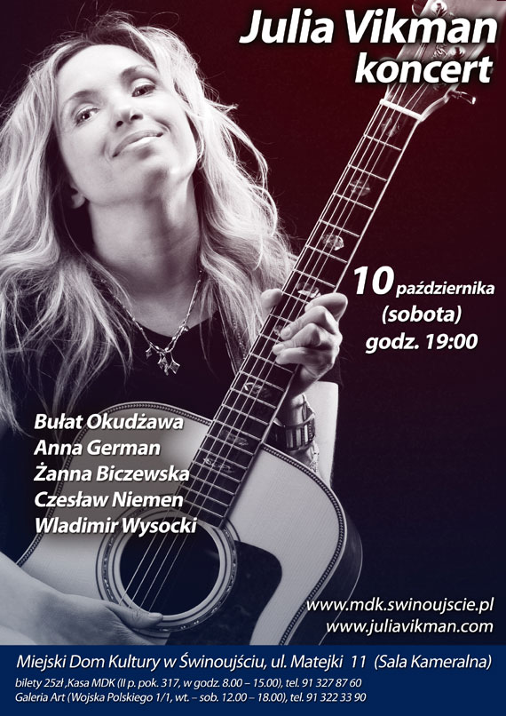 Koncert Julii Vikman. Artystka wystpowaa z Maryl Rodowicz na jednej scenie  