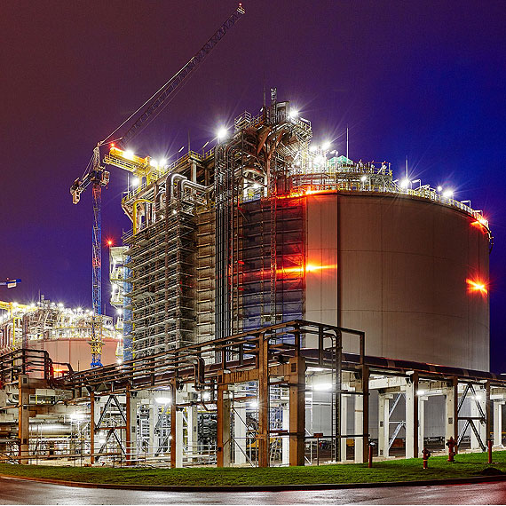Zbiorniki przygotowane do przyjęcia LNG