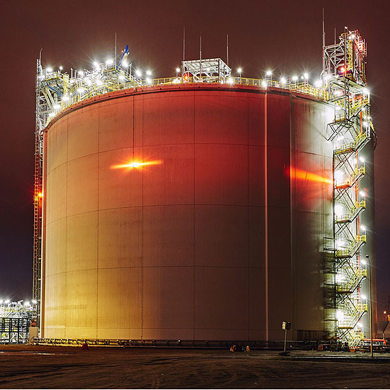 Zbiorniki przygotowane do przyjęcia LNG