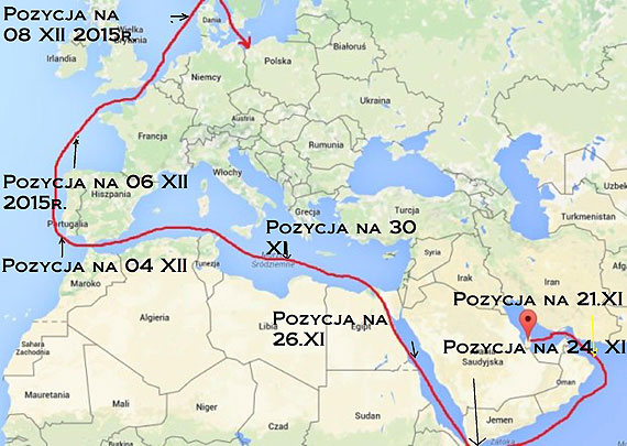 Gazowiec Al Nuaman w pobliu duskiego portu Esbjerg!