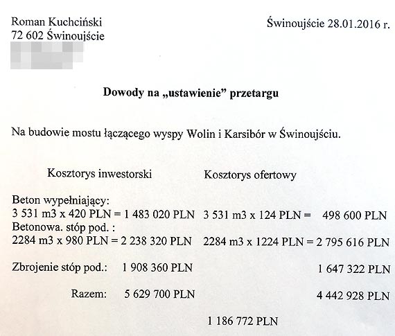 Kuchciński do Żmurkiewicza: Naraża pan mieszkańców na katastrofę