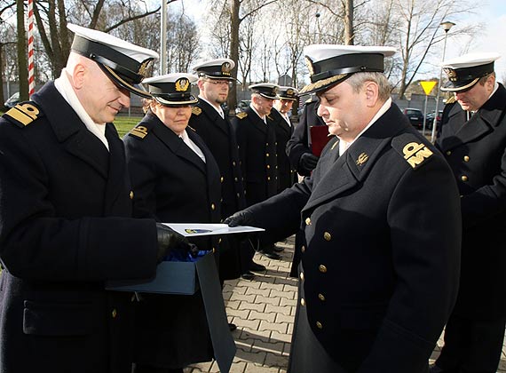 Trzech oficerów zakończyło służbę w dowództwie 8. Flotylli Obrony Wybrzeża