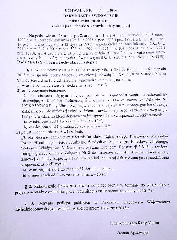 Janusz Żmurkiewicz do przedsiębiorców z promenady: Problemem jest działalność jaką prowadzicie...