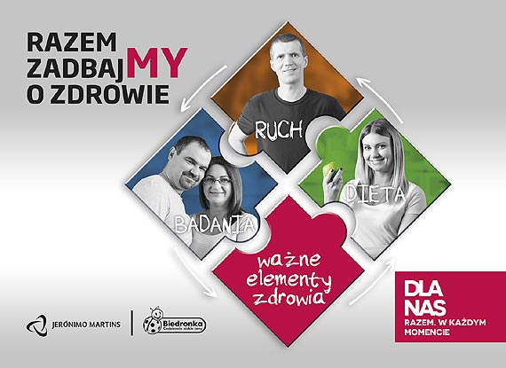 Biedronka zachca pracownikw  do dbania o zdrowie poprzez regularne badania, ruch i diet