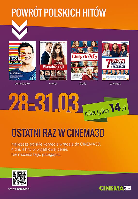 4 dni, 4 filmy – Powrót polskich hitów