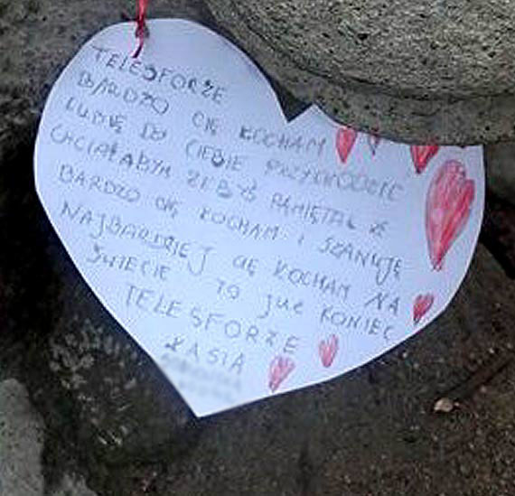 Wzruszający list małej Kasi do Telesfora: Chciałabym abyś pamiętał że bardzo Cię kocham i szanuję Telesforze!