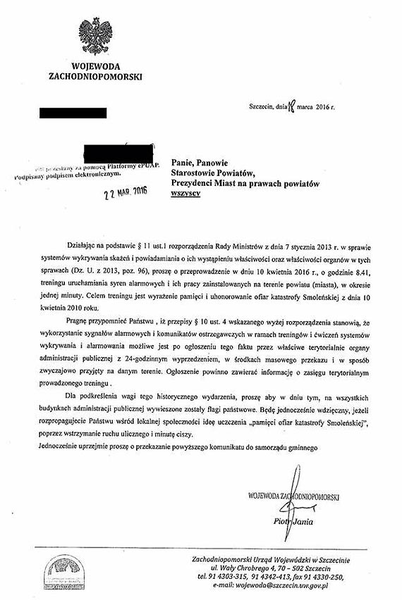 Trening syren z okazji uhonorowania ofiar katastrofy Smoleńskiej! Czy syreny zawyją 10 kwietnia także w Świnoujściu?