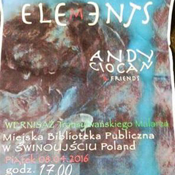 Wernisaż wystawy Elements - Andy Ciocan w Miejskiej Bibliotece Publicznej