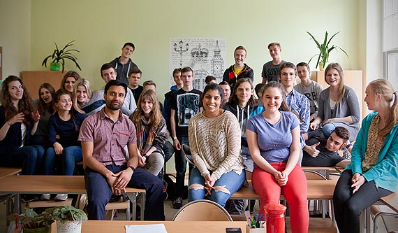 Spektakularna wizyta absolwentów i ich przyjaciół z zagranicy w „Mieszku”