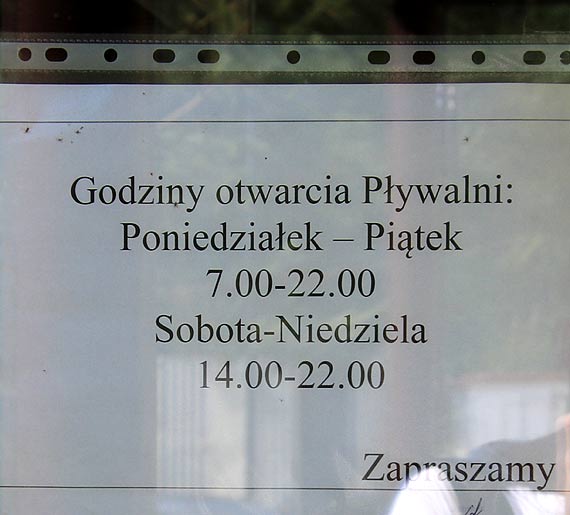OSiR po naszej interwencji proponuje optymalne godziny otwarcia! Pywalnia ma by czynna od 10.00 do 18.00