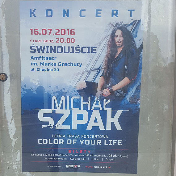 Dzisiaj koncert gwiazdy Eurowizji – Michaa Szpaka!