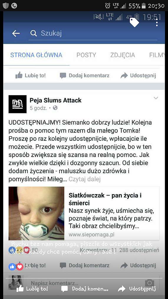 Spieszmy z pomoc dla Tomka!