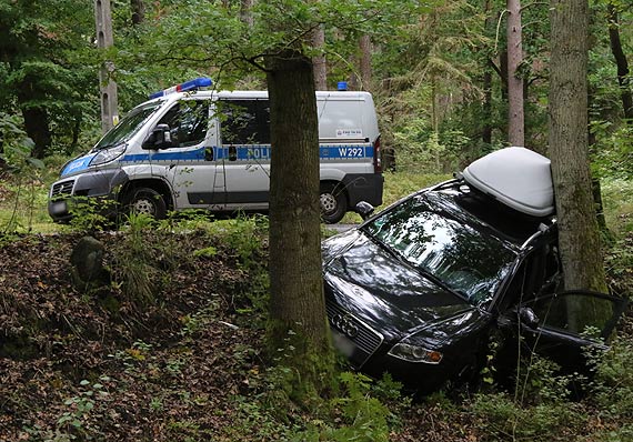 Rozbił audi na Karsiborskiej i oddalił się z miejsca zdarzenia. Jak się później okazało, samochód był kradziony