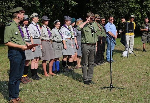Harcerze uczestniczący w zlocie Chorągwi w niedzielę pożegnali Świnoujście