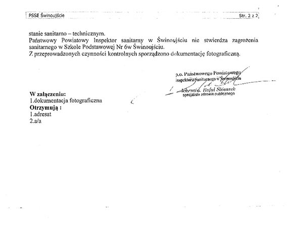 Znamy wyniki kontroli w SP6. Doktor Rafał Ślósarek: Nie stwierdzam zagrożenia sanitarnego