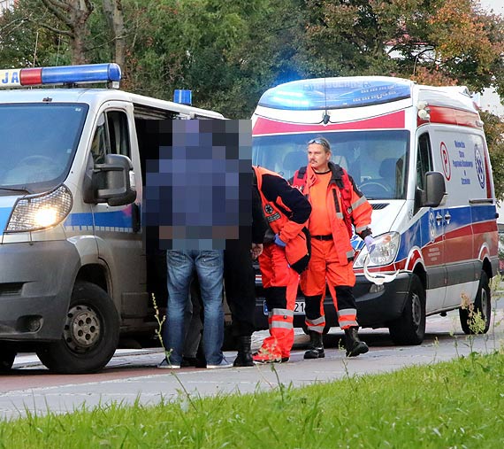 Potrącił rowerzystę na Matejki. Mężczyzna trafił do szpitala