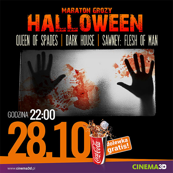 Przerażająca noc Halloween w CINEMA3D. Nocny Maraton Grozy!