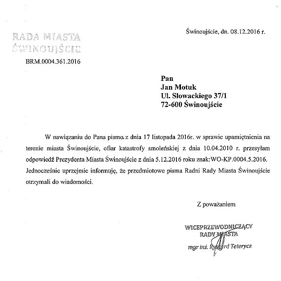 Żmurkiewicz chce tablicy smoleńskiej. Czy sprzeciw mieszkańców ma jeszcze znaczenie?