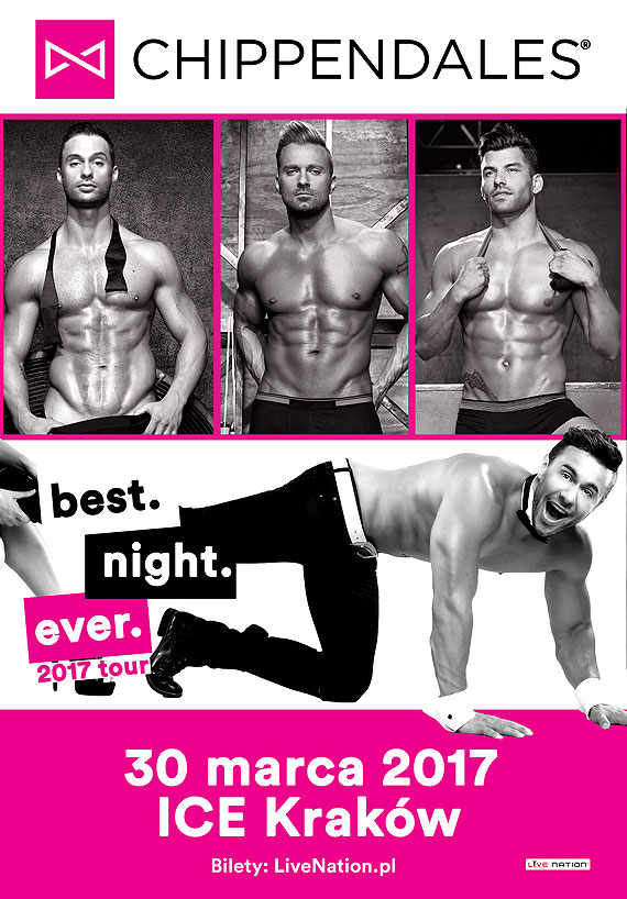 Uwaga wszystkie Panie! Wyjątkowy pokaz Chippendales w Krakowie!