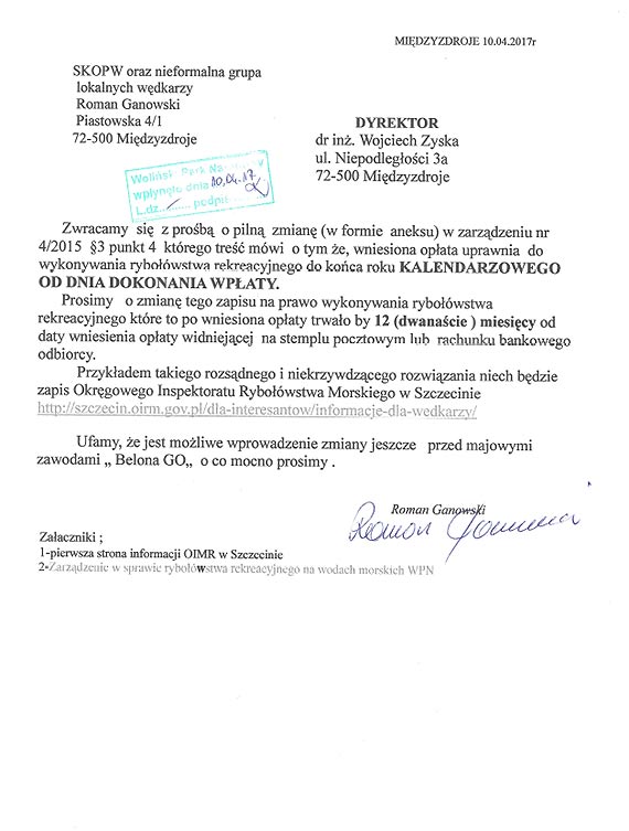 Ganowski dla wędkarzy...