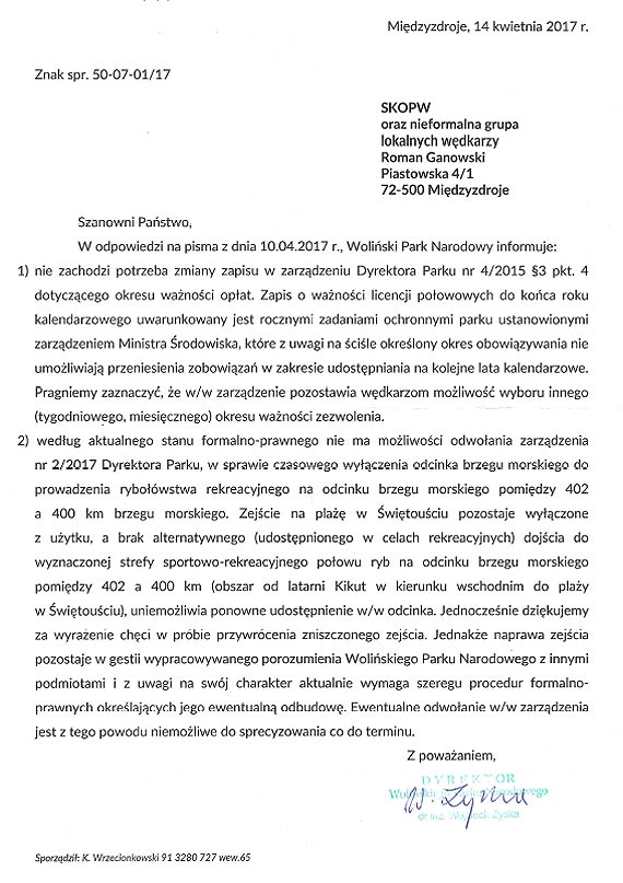 Ganowski dla wędkarzy...