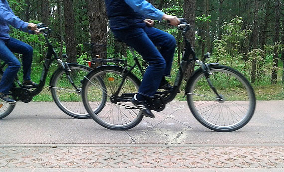 Specjalny czujnik policzy rowerzystw na polsko- niemieckiej ciece 