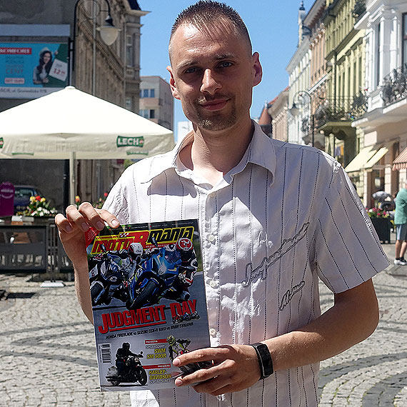 winoujcianin - Adam Gutkowski gwiazd czerwcowego wydania miesicznika motocyklowego MotoRmania!