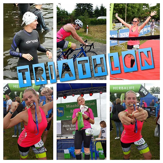 Pierwszy triathlon sierżant Katarzyny Jędruch z KMP w Świnoujściu!