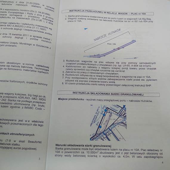 Czytelnik ujawnia dokumenty: W OT Port winoujcie bdzie przeadowywany zabjczy py siarkowy!
