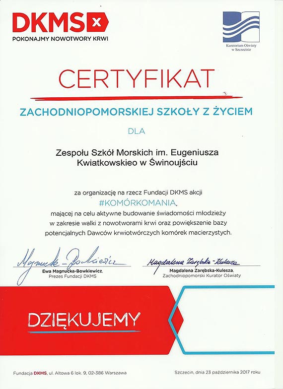 Zesp Szk Morskich – Szkoa Za yciem