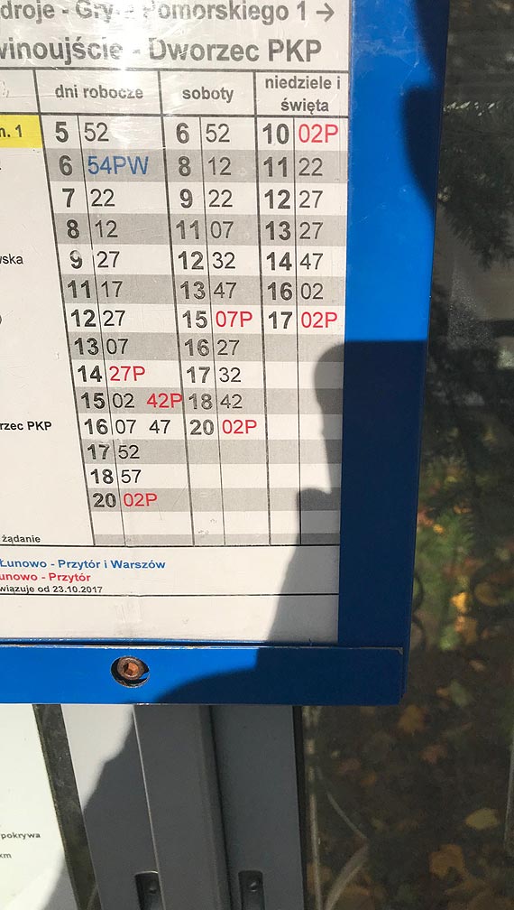 Czytelnik: Brawo dla Komunikacji Autobusowej za aktualno rozkadu jazdy na stronie!