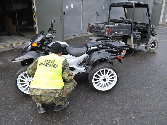 Pi silnikw i dwa quady. Wszystko skradzione w Szwecji