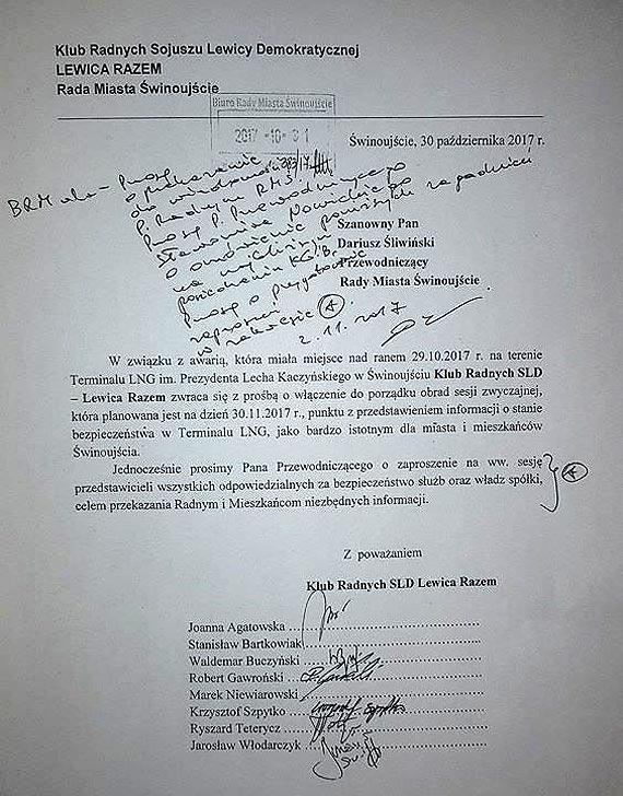 Radni bd pyta o bezpieczestwo Gazoportu