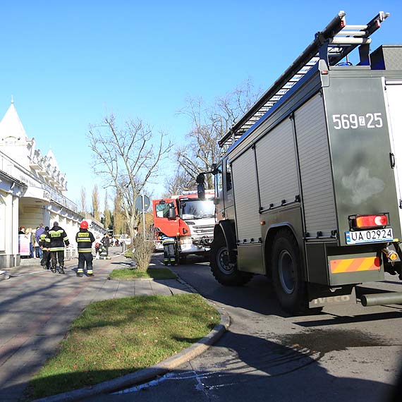 Ewakuacja goci z Orodka Sanatoryjno - Wypoczynkowego w dzielnicy nadmorskiej!