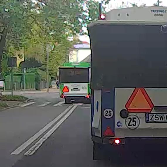 Kierowca kolejki turystycznej bez wyobrani? Zobacz film!