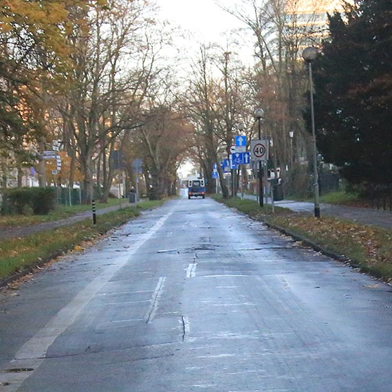 Tor przeszkd na odcinku ulicy Chrobrego 