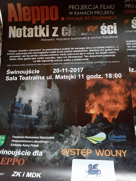 Odbd podr do samego serca syryjskiej wojny. Projekcja filmu o Aleppo ju w poniedziaek! 