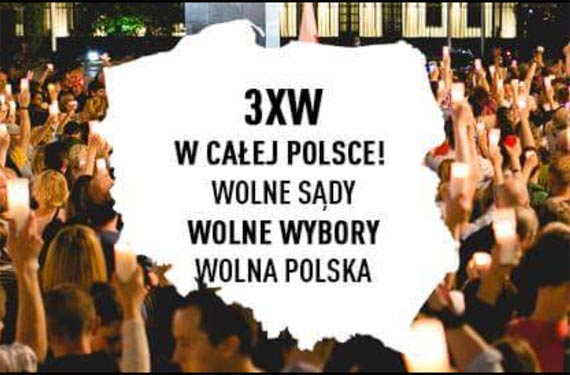 #3xW w Caej Polsce! #WolneSdyWolneWyboryWolnaPolska