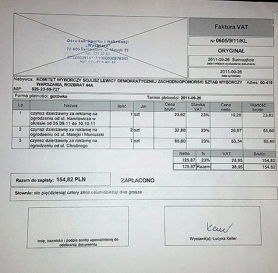 Agatowska pokazuje faktury i burzy teori spiskow radnego PO