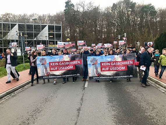 Mieszkańcy Uznamu protestują przeciwko planowanym odwiertom gazu