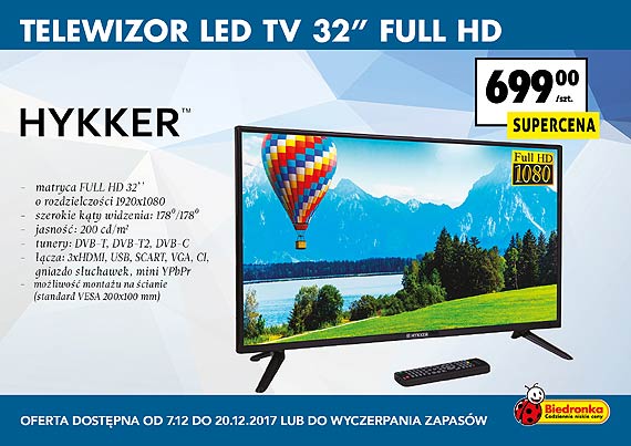 Tego jeszcze nie byo! Telewizor z Biedronki na wita 