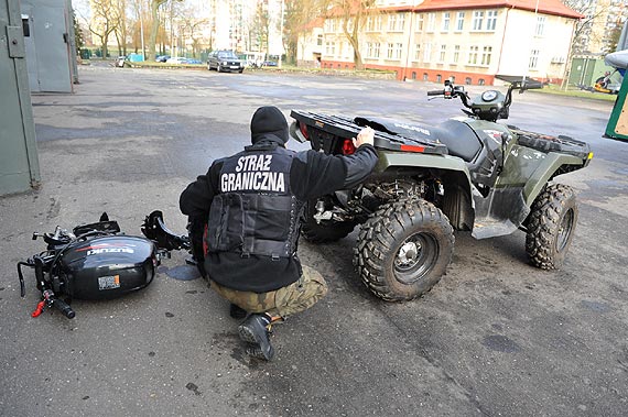 Peugeot, quad i silniki zatrzymane w Świnoujściu