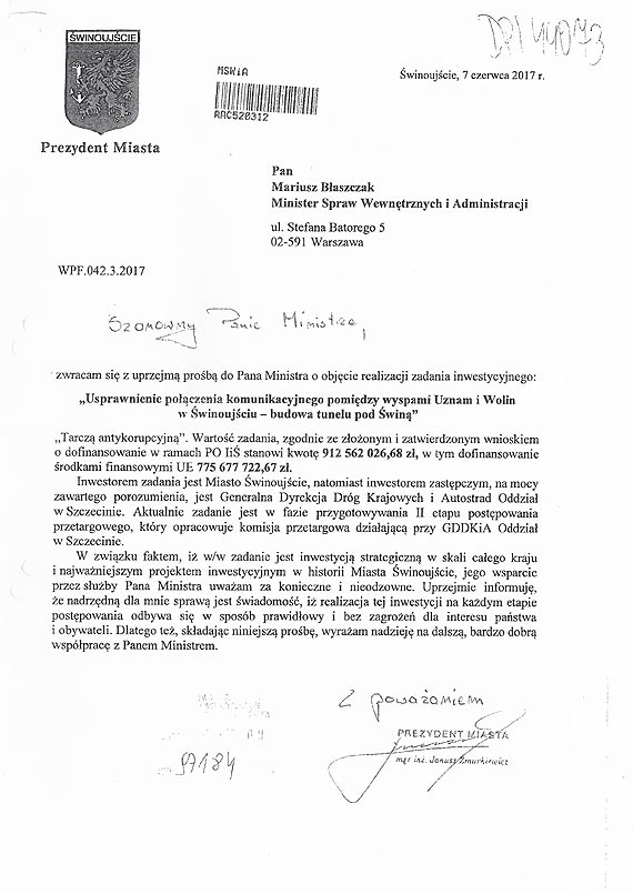 Tunel objty tarcz antykorupcyjn od 2017 roku! Dlaczego prezydent murkiewicz nie informuje radnych i mieszkacw winoujcia o tak wanych decyzjach? Zobacz film!