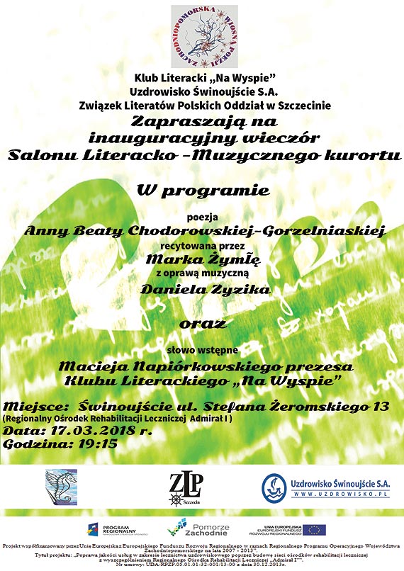 Salon literacko-muzyczny kurortu. Ju w sobot inauguracja w Uzdrowisku!