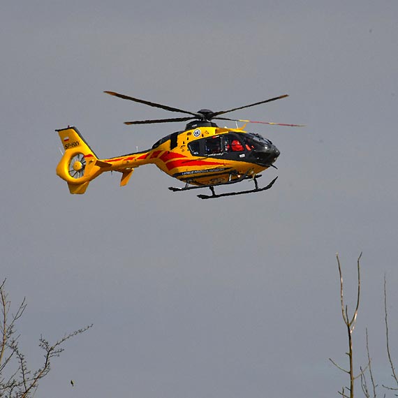 Czy helikopter będzie lądował koło szpitala?