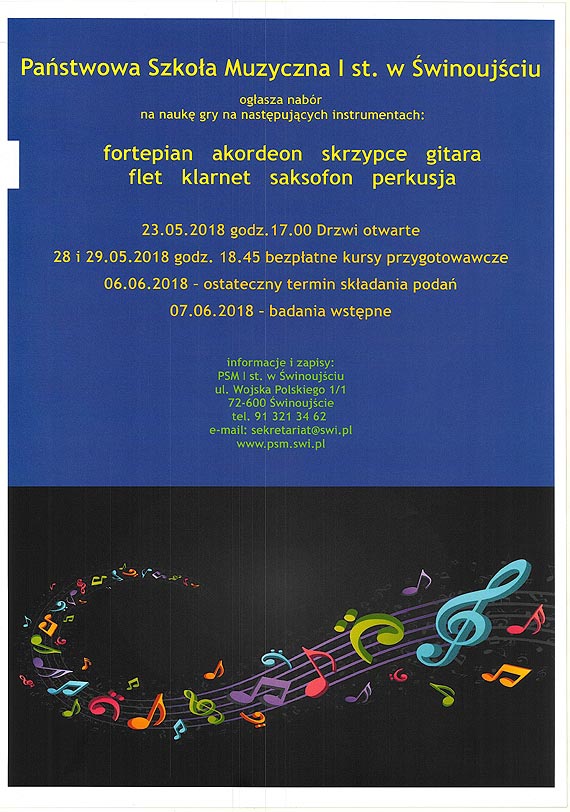 Rekrutacja w Szkole Muzycznej