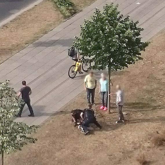 Szalał na głównej ulicy, walczył z wiatrem, rzucał się pod przejeżdżające auta. Świadkowie patrzyli z przerażeniem